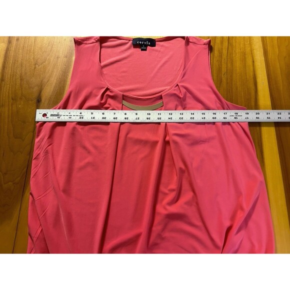Corvia Women’s Tank Top. Size Large. Salmon Color With Gold Detail. Pullover - Picture 4 of 9